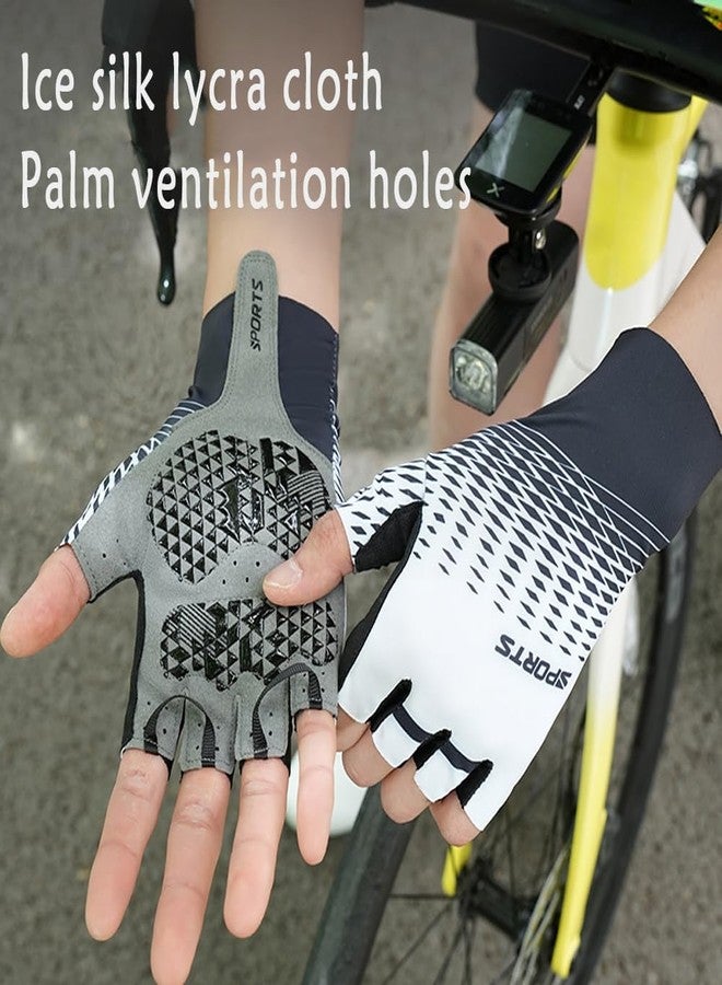 Wnddle Cycling Gloves for Men, Half-Finger Summer Cycling Gloves, Fitness Gloves for Men Summer, for Motorcycles, Bicycles, MTB, Gym and Other Sports (Medium) - Image 2